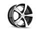 Touren TR9 Gloss Black Machined 6-Lug Wheel; 18x8; 40mm Offset (15-22 Canyon)