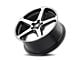 Touren TF96 Gloss Black Machined 5-Lug Wheel; 20x9; 35mm Offset (87-90 Dakota)