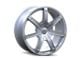 Touren TR65 Gloss Silver 5-Lug Wheel; 17x7.5; 40mm Offset (87-90 Dakota)