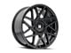 Touren TR66 Gloss Black 5-Lug Wheel; 17x8; 35mm Offset (87-90 Dakota)