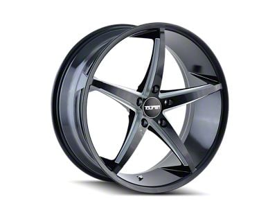 Touren TR70 Gloss Black Milled 5-Lug Wheel; 20x8.5; 35mm Offset (87-90 Dakota)