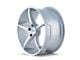 Touren TR70 Gloss Silver Milled 5-Lug Wheel; 18x8; 35mm Offset (87-90 Dakota)