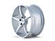 Touren TR70 Gloss Silver Milled 5-Lug Wheel; 20x8.5; 35mm Offset (87-90 Dakota)