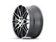 Touren TR75 Matte Black Brushed with Dark 5-Lug Wheel; 18x8; 40mm Offset (87-90 Dakota)