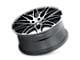 Touren TR75 Matte Black Brushed with Dark 5-Lug Wheel; 18x8; 40mm Offset (87-90 Dakota)