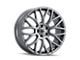 Touren TR76 Gloss Graphite 5-Lug Wheel; 17x8; 35mm Offset (87-90 Dakota)