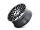 Touren TR78 Matte Black Brushed with Dark 5-Lug Wheel; 18x8; 40mm Offset (87-90 Dakota)