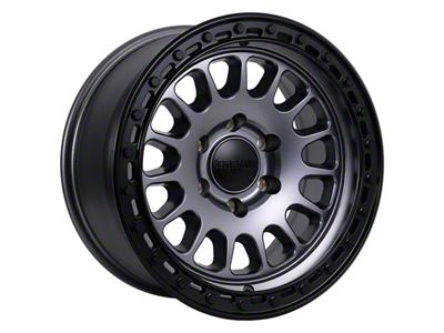 Tremor Wheels 104 Aftershock Graphite Grey with Black Lip 6-Lug Wheel; 17x8.5; 0mm Offset (04-08 F-150)