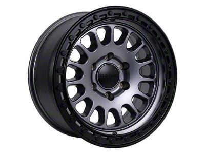 Tremor Wheels 104 Aftershock Graphite Grey with Black Lip 6-Lug Wheel; 20x9; 0mm Offset (04-08 F-150)