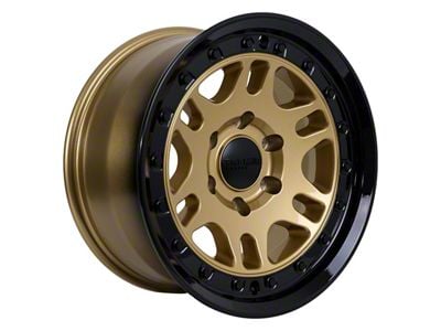 Tremor Wheels 105 Shaker Gloss Gold with Gloss Black Lip 6-Lug Wheel; 17x8.5; 0mm Offset (04-08 F-150)