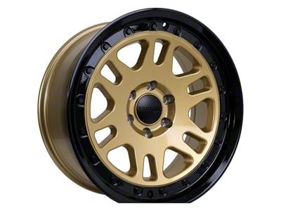 Tremor Wheels 105 Shaker Gloss Gold with Gloss Black Lip 6-Lug Wheel; 20x9; 0mm Offset (04-08 F-150)