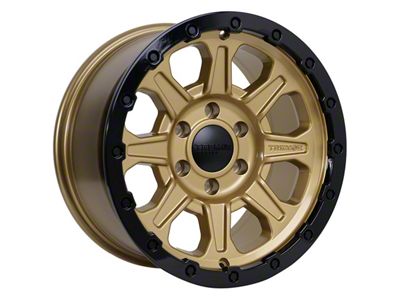 Tremor Wheels 103 Impact Gloss Gold with Gloss Black Lip 6-Lug Wheel; 17x8.5; 0mm Offset (07-13 Sierra 1500)