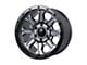 Tremor Wheels 103 Impact Graphite Grey with Black Lip 6-Lug Wheel; 17x8.5; 0mm Offset (07-13 Sierra 1500)