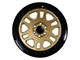 Tremor Wheels 105 Shaker Gloss Gold with Gloss Black Lip 6-Lug Wheel; 20x9; 0mm Offset (07-13 Sierra 1500)