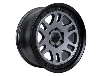 Tremor Wheels 105 Shaker Graphite Grey with Black Lip 6-Lug Wheel; 20x9; 0mm Offset (07-13 Sierra 1500)