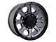 Tremor Wheels 103 Impact Graphite Grey with Black Lip 8-Lug Wheel; 20x9; 0mm Offset (11-14 Sierra 2500 HD)