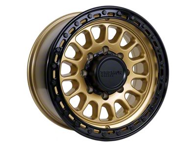 Tremor Wheels 104 Aftershock Gloss Gold with Gloss Black Lip 8-Lug Wheel; 20x9; 0mm Offset (11-14 Sierra 2500 HD)