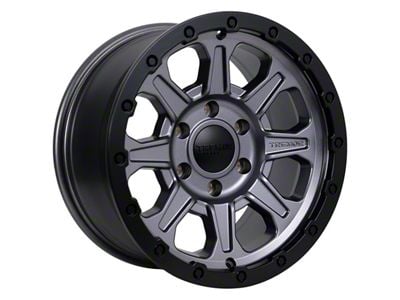 Tremor Wheels 103 Impact Graphite Grey with Black Lip 6-Lug Wheel; 17x8.5; 0mm Offset (07-13 Silverado 1500)