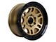 Tremor Wheels 105 Shaker Gloss Gold with Gloss Black Lip 6-Lug Wheel; 17x8.5; 0mm Offset (07-13 Silverado 1500)