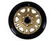 Tremor Wheels 105 Shaker Gloss Gold with Gloss Black Lip 6-Lug Wheel; 17x8.5; 0mm Offset (07-13 Silverado 1500)