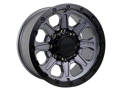 Tremor Wheels 103 Impact Graphite Grey with Black Lip 8-Lug Wheel; 20x9; 0mm Offset (11-14 Silverado 2500 HD)