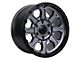 Tremor Wheels 103 Impact Graphite Grey with Black Lip 6-Lug Wheel; 17x8.5; 0mm Offset (09-14 F-150)