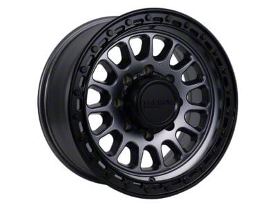 Tremor Wheels 104 Aftershock Graphite Grey with Black Lip 8-Lug Wheel; 17x8.5; 0mm Offset (11-16 F-350 Super Duty SRW)