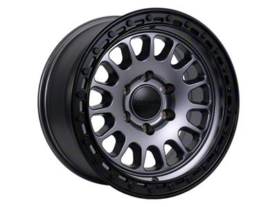 Tremor Wheels 104 Aftershock Graphite Grey with Black Lip 6-Lug Wheel; 20x9; 0mm Offset (15-20 F-150)