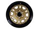 Tremor Wheels 105 Shaker Gloss Gold with Gloss Black Lip 6-Lug Wheel; 17x8.5; 0mm Offset (15-20 F-150)