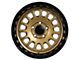 Tremor Wheels 104 Aftershock Gloss Gold with Gloss Black Lip 8-Lug Wheel; 17x8.5; 0mm Offset (23-24 F-250 Super Duty)