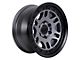 Tremor Wheels 105 Shaker Graphite Grey with Black Lip 6-Lug Wheel; 17x8.5; 0mm Offset (99-06 Silverado 1500)