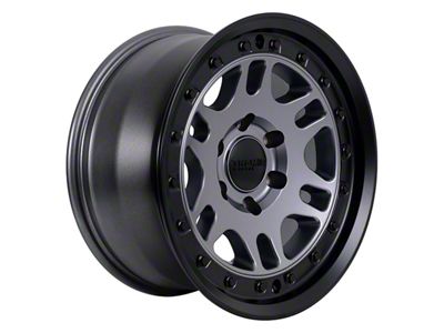 Tremor Wheels 105 Shaker Graphite Grey with Black Lip 6-Lug Wheel; 17x8.5; 0mm Offset (23-24 Canyon)