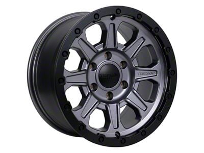 Tremor Wheels 103 Impact Graphite Grey with Black Lip 6-Lug Wheel; 17x8.5; 0mm Offset (21-24 F-150)