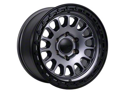 Tremor Wheels 104 Aftershock Graphite Grey with Black Lip 6-Lug Wheel; 20x9; 0mm Offset (21-24 F-150)