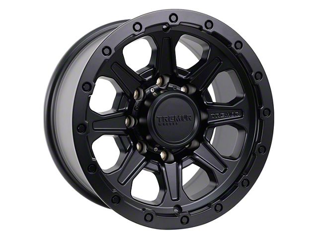 Tremor Wheels 103 Impact Satin Black 8-Lug Wheel; 17x8.5; 0mm Offset (17-22 F-250 Super Duty)