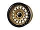 Tremor Wheels 104 Aftershock Gloss Gold with Gloss Black Lip 6-Lug Wheel; 17x8.5; 0mm Offset (14-18 Sierra 1500)