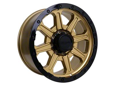 Tremor Wheels 103 Impact Gloss Gold with Gloss Black Lip 8-Lug Wheel; 20x9; 0mm Offset (20-24 Sierra 3500 HD SRW)