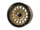 Tremor Wheels 104 Aftershock Gloss Gold with Gloss Black Lip 6-Lug Wheel; 17x8.5; 0mm Offset (14-18 Silverado 1500)