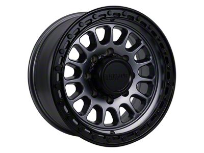 Tremor Wheels 104 Aftershock Graphite Grey with Black Lip 8-Lug Wheel; 20x9; 0mm Offset (20-24 Silverado 3500 HD SRW)
