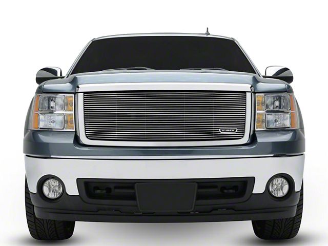 T-REX Grilles Billet Series Upper Grille Insert; Polished (07-13 Sierra 1500 w/ All-Terrain Package)