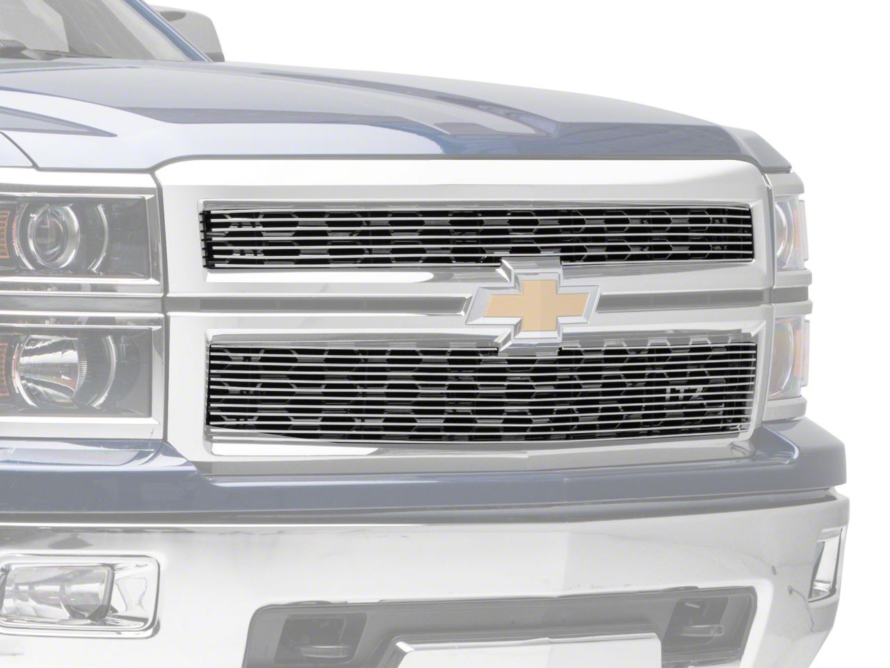 T-REX Grilles Silverado 1500 Billet Series Upper Overlay Grilles ...