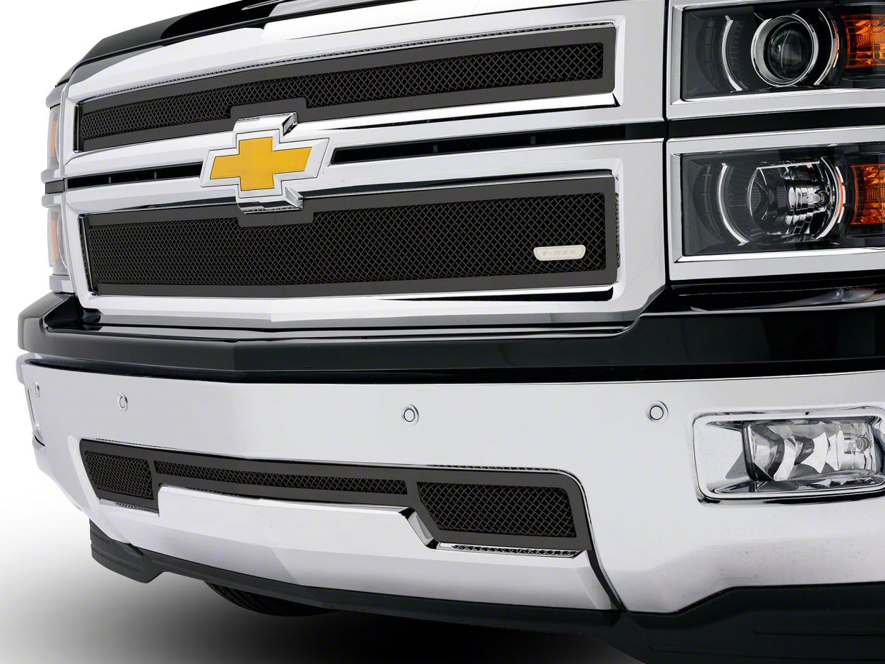 T-REX Grilles Silverado 1500 Upper Class Series Mesh Upper Overlay ...