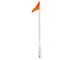 LED Flag Pole Whip; Red; 5-Foot (Universal; Some Adaptation May Be Required)
