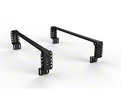 TRUKD 12.50-Inch V2 Truck Bed Rack with Bed Clamp Attachment; Black Bars (15-25 Canyon)