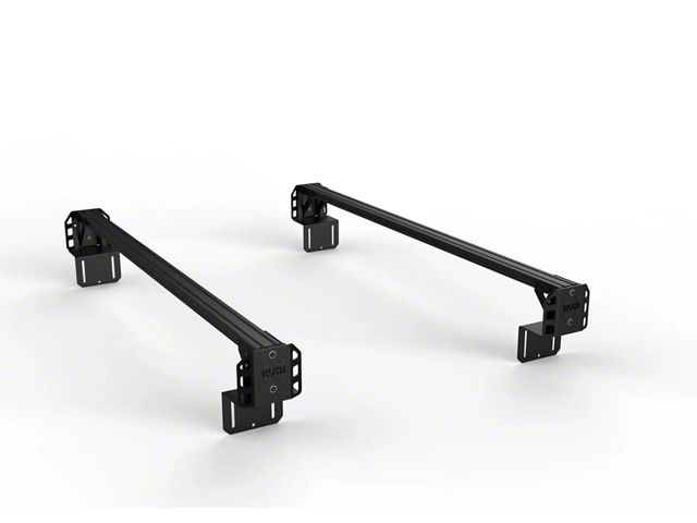 TRUKD 6.50-Inch V2 Truck Bed Rack with Bed Clamp Attachment; Black Bars (07-24 Sierra 3500 HD)