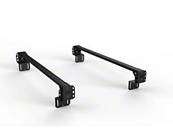 TRUKD 6.50-Inch V2 Truck Bed Rack with T-Slot Attachment; Black Bars (07-25 Silverado 2500 HD)