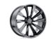 TSW Aileron Metallic Gunmetal 5-Lug Wheel; 20x10.5; 25mm Offset (87-90 Dakota)