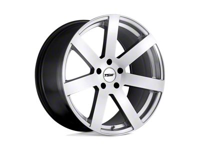 TSW Bardo Hyper Silver 5-Lug Wheel; 19x8; 40mm Offset (87-90 Dakota)