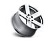 TSW Bristol Silver with Mirror Cut Face 5-Lug Wheel; 17x8; 40mm Offset (87-90 Dakota)