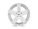 TSW Bristol Silver with Mirror Cut Face 5-Lug Wheel; 18x8.5; 40mm Offset (87-90 Dakota)